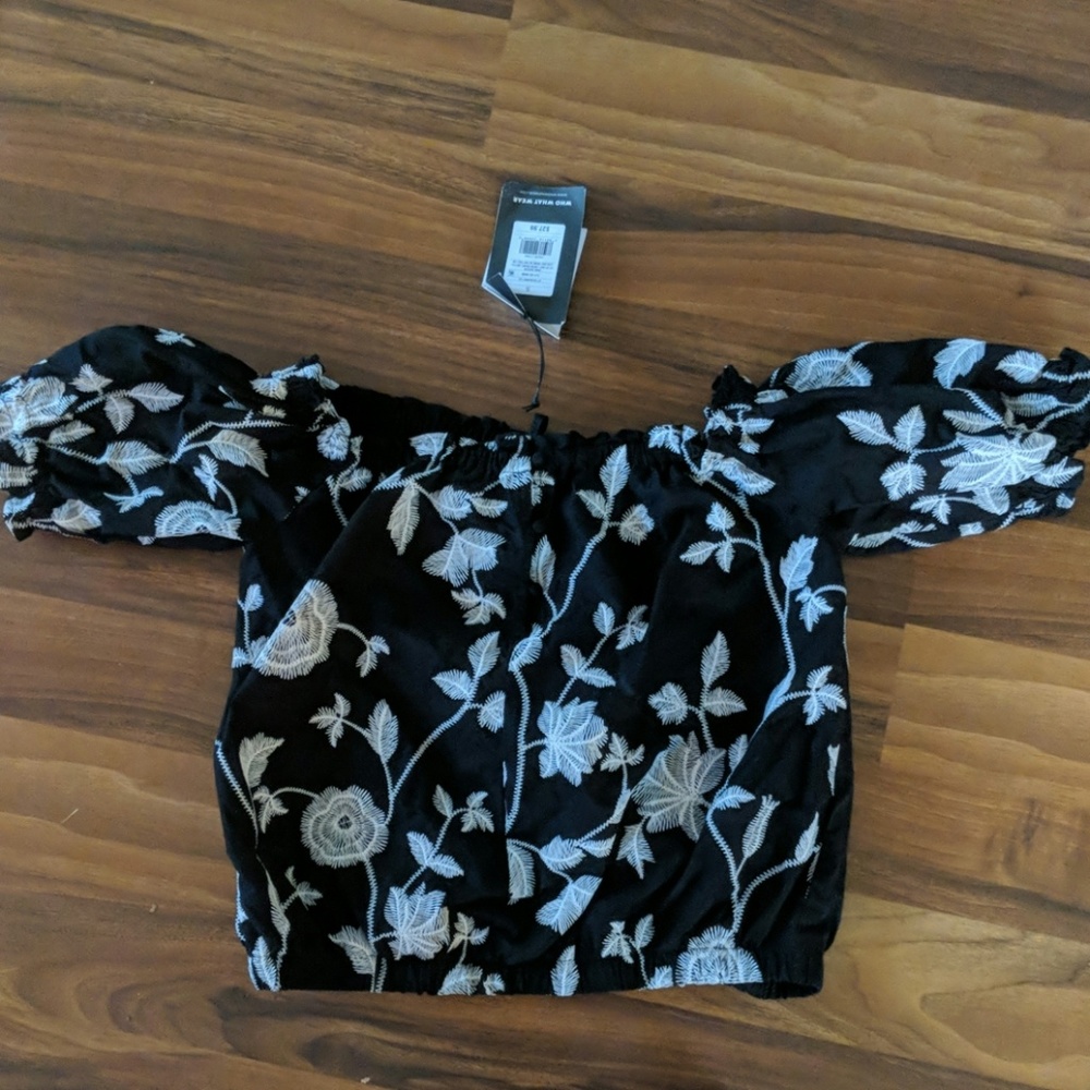 Off the shoulder floral top